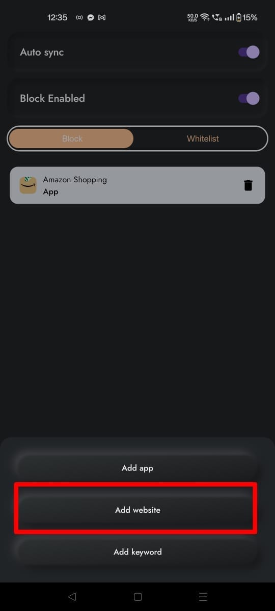 add website